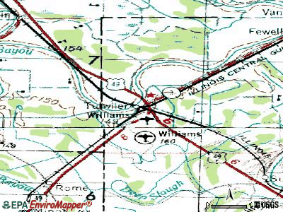 Tutwiler topographic map