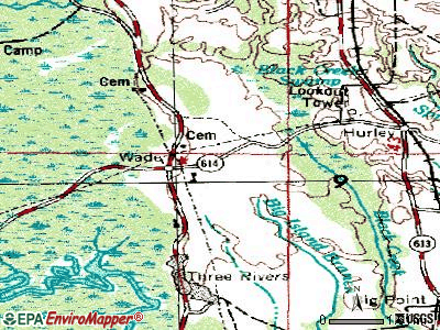 Wade topographic map