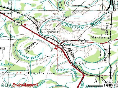 Webb topographic map