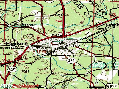 Fordyce topographic map