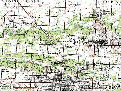 Airport Drive topographic map