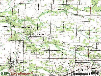 Alba topographic map