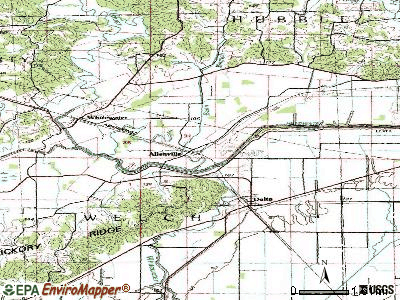 Allenville topographic map