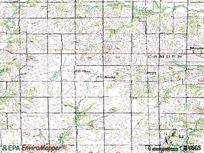 Amity topographic map