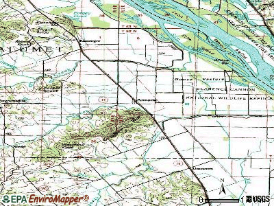Annada topographic map