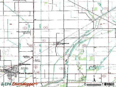 Anniston topographic map