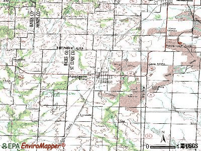 Appleton City topographic map