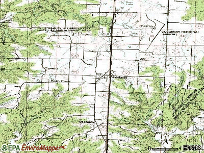 Ashland topographic map