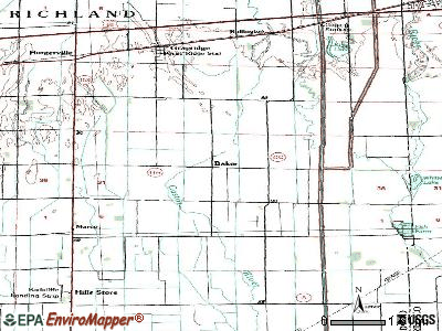 Baker topographic map