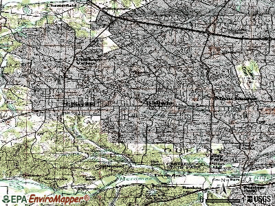 Ballwin topographic map