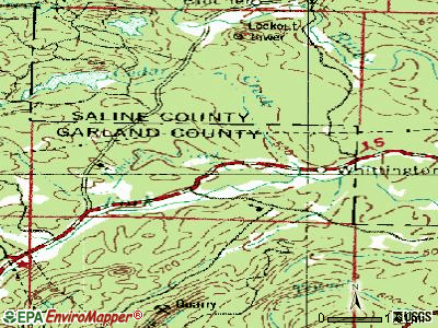 Fountain Lake topographic map