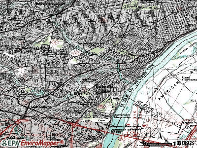 Bella Villa topographic map