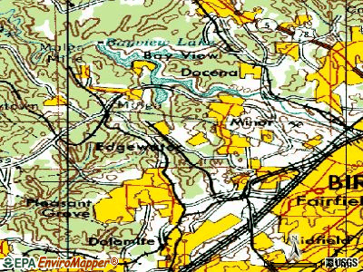 Edgewater topographic map