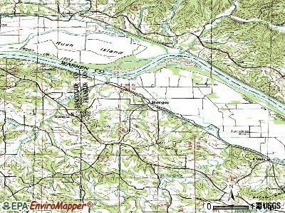 Berger topographic map