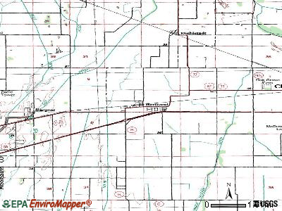 Bertrand topographic map