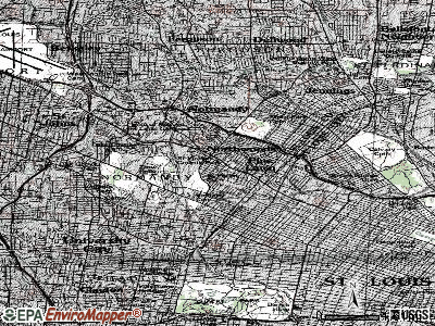 Beverly Hills topographic map