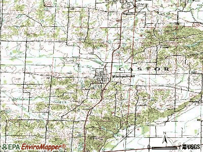 Bloomfield topographic map