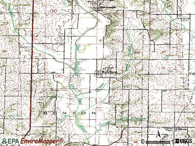 Bolckow topographic map