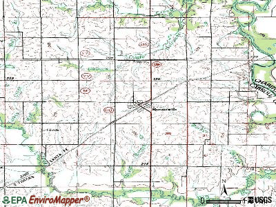Bosworth topographic map