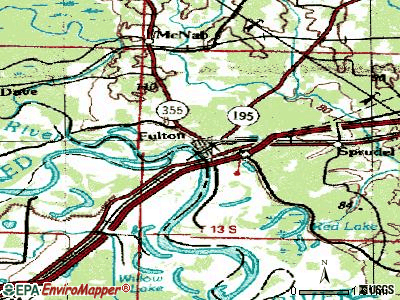 Fulton topographic map