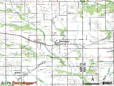 Brashear topographic map