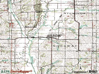 Burlington Junction topographic map