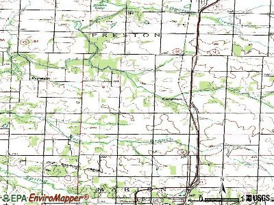 Carytown topographic map