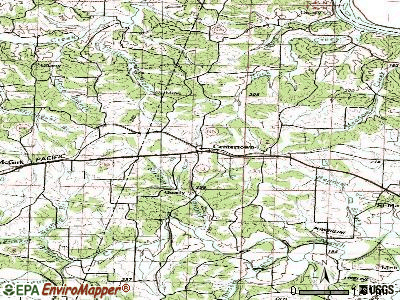 Centertown topographic map