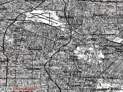 Charlack topographic map