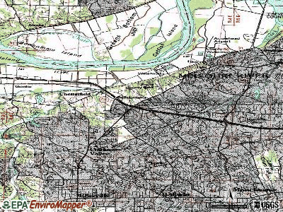 Chesterfield topographic map