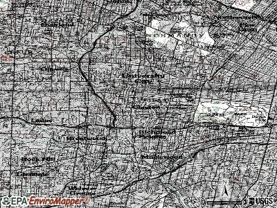Clayton topographic map