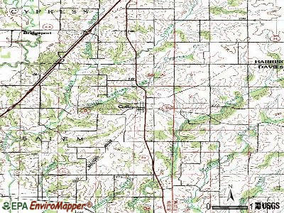Coffey topographic map