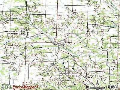 Crane topographic map