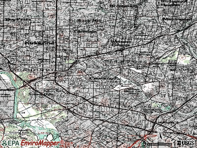 Crestwood topographic map