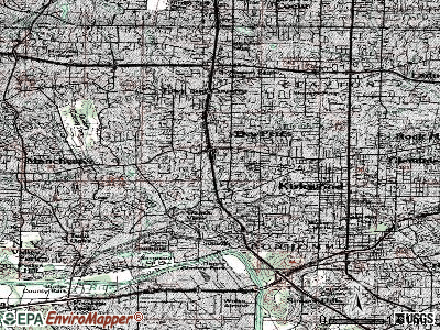 Des Peres topographic map