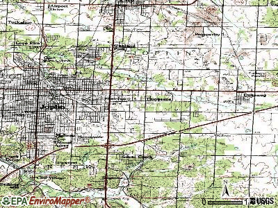Duquesne topographic map