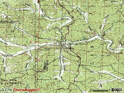 Ellington topographic map