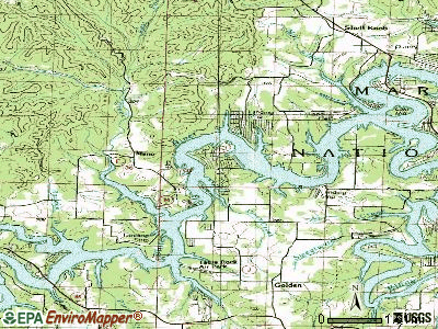 Emerald Beach topographic map