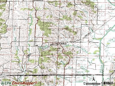 Ethel topographic map