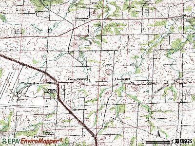 Ferrelview topographic map