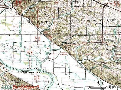 Forest City topographic map