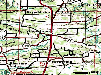 Greenbrier topographic map