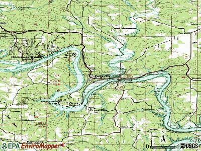 Forsyth topographic map