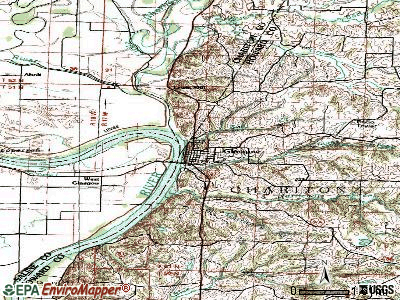 Glasgow topographic map