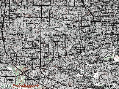 Glendale topographic map