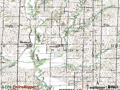 Granby topographic map