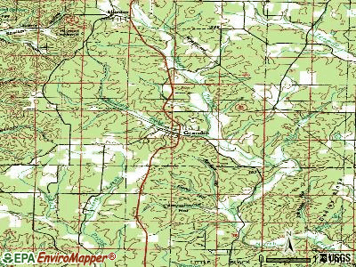 Grandin topographic map
