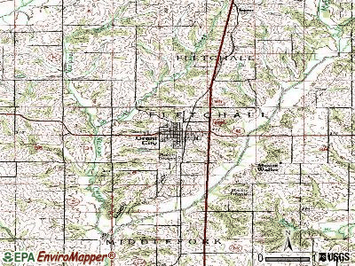 Grant City topographic map