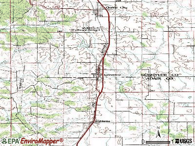 Greentop topographic map