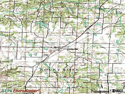 Hallsville topographic map